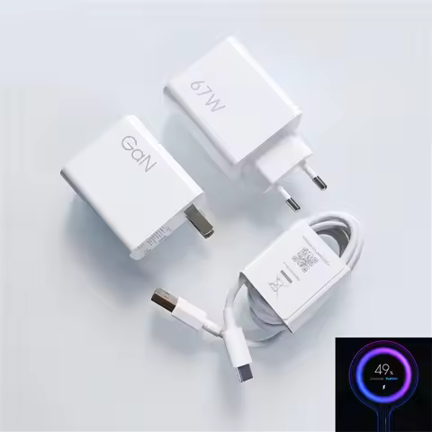 For Xiao mi 67W Charger Fast Turbo Charging Cargador USB Cable EU/US Plug Wall Adapter Mi 15 14 Redm