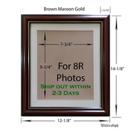 Graduation Frame with Mat for 8R - 8x10 / No Mat / with Printing Available / Portrait Photo
