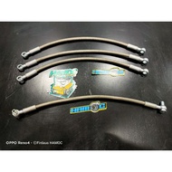 Kancil Turbo L2 L2s L5s JBJL EFRL Steel Braided Turbo Oil Hose For RHF4 / TD04L Subaru Turbo