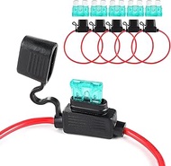 Ouzorp 5 Pcs 12 AWG Inline Fuse Holder with 30A ATC/ATO Blade Fuse