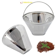 ADL Cone Coffee Coffee Filter Reusable Stainless Steel Material With Handle LE