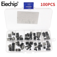 100PCS วงจรรวมชิป IC ชุด NE555 UC3842 UC3843 UC3845 24C02 24C04 24C08 24C16 24C32 24C64 DIP ชุดอิเล็