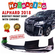 Toyota alphard 2018 2019 2020 aero front skirt bodykit with chrome ANH30 modellista look
