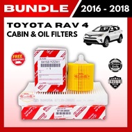 BUNDLE CABIN & OIL FILTERS for TOYOTA RAV 4 (2016-2018) (87139-28020/04152-YZZA1) / Car Filter
