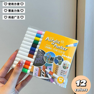 ชุดปากกาปากกาอะคริลิก12/24/36/48เม็ดสีสำหรับเด็กเซรามิคทำด้วยมือกราฟฟิตีปากกาสีรองพื้นน้ำ