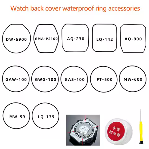 For Casio watches DW-6900/AQ-800 GWG-100 GAW-100 MW-59 GAS-100 GMA-P2100 AQ-230 Watch back cover wat