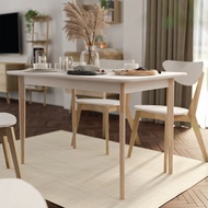 SB Design Square KONCEPT FURNITURE โต๊ะอาหารไม้ล้วน KC-PLAY รุ่น COMBIO สีขาว (120x75x75 ซม.)