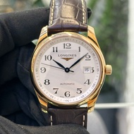 🤴🏻👑未用品 NOS 浪琴 53折 18k黃金 自動日曆透視底