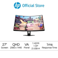 HP OMEN 27C QHD Curved Gaming Monitor / 27" QHD (2560 x 1440) / VA Display / 1ms GtG / 240Hz / 3 Years Limited Warranty