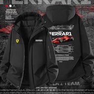 เสื้อโค้ทหนาฤดูหนาว Ferrari F1 สเก็ตช์ ความเร็วและมันส์