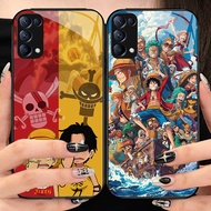 O-31 One Piece tempered Glass Phone Case OPPO Reno 4 A15S A91 3 6Z 5 6 A15 F15 5G