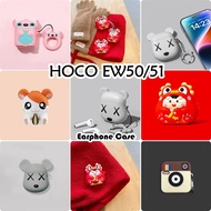 【Trend Front】For HOCO EW50/51 Case Earphone Case Anime Cartoon Styling Soft Silicone Casing