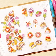 甜點貼紙 - 手帳貼紙系列30入 - 點心貼紙 - 蛋糕/冰淇淋/甜甜圈/泡芙 - Pastry &amp; Sweets Stickers