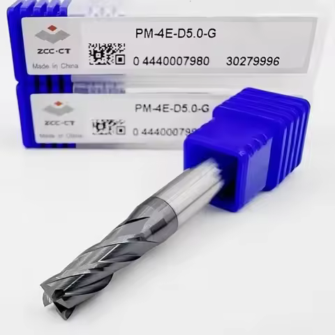 PM-4E-D4.0-G/PM-4E-D4.5-G/PM-4E-D5.0-G/PM-4E-D5.5-G/PM-4E-D6.0-G ZCC.CT CNC PM-4E-G 4 flute flat end
