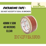 Packaging Tape- do not accept if seal is broken