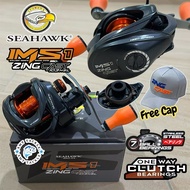2026 SEAHAWK IMS 1 ZING CAST 103HSL Baitcasting Fishing Reel BC FREE CAP