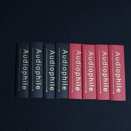 16 Miếng Nhãn Logo Audiophile Dành Cho Ống Co Nhiệt Đường Kính Dây 7-14mm Cáp Âm Thanh HiFi Dây Loa