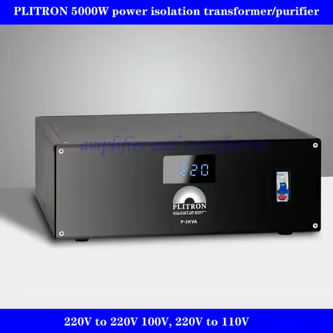 PLITRON 5000W 220V to 220V 100V power isolation transformer/purifier! CD pre-amplifier processor.