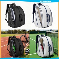 [Ehoyoxa] Pickleball Bag Padel Racket Backpack Comfortable Waterproof Shoes Compartment Organizer Pa