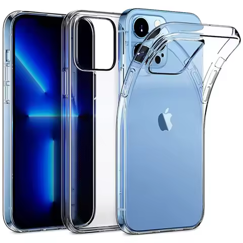Ultra Thin Crystal Clear Soft Skin Silicone Phone Case for IPhone 13 14 Pro Max 12 Mini 11 XS XR X 8