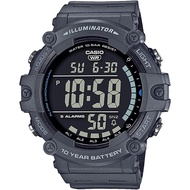 Casio Collection Standard Digital Resin Series Wrist Watch (Water Resistant to 5/10/20 ATM), Gray (1