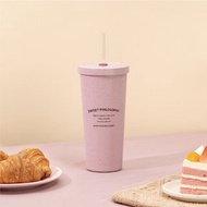 Oolab 小時光系列 二代陶瓷易潔層吸管杯710ml-甜食哲學