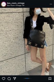 Vintage Chanel Triple Caviar 8 logo jumbo classic mini  tote bag