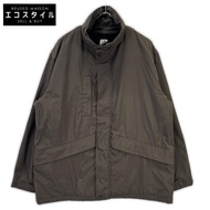CP Company 96AW 25184460 เสื้อแจ็คเก็ตคอตั้งซิปบุขนแกะผสมไนลอนสีน้ำตาล ไซส์ 48 [มือสอง]