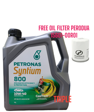 PETRONAS ENGINE OIL SEMI SYNTHETIC 10W40 COMBO SET PERODUA