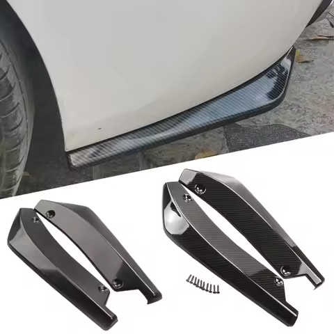 Universal Rear Bumper Protector Diffuser Spoiler Splitter For Audi Q5 Q7 BMW F31 X5 E70 Passat B7 Ma