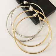 Big Hoop Earrings Female DJ Nightclub Aperture Big Hoop Earrings without Pierced Earrings-cm _ NG Cl
