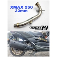 Manifold Project79 Yamaha XMAX 250 32mm Universal Stainless Steel Link Pipe Modification XMAX250 V1 