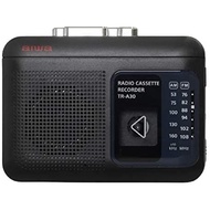 【Portable Cassette Recorder】AIWA RADIO CASSETTE RECORDER TR-A40B ★Cassette recorder that can also listen to the radio Voice can be recorded with an external microphone★