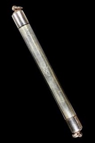 阿贊迪烈手寫符管，純銀材質，13cm