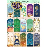 Aesthetic Eid al-Fitr Envelopes - Eid Envelopes with Two Sizes - Eid al-Fitr Envelopes Size M 10 PCS