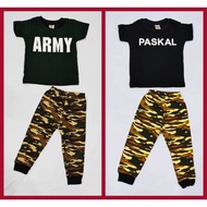 Boy Set pyjamas/ Baju Tidur Budak Lelaki ARMY & PASKAL 1-7 Years