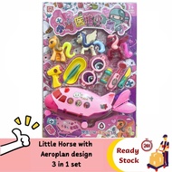 Little Horse Doctor Aeroplan Toys Pretend Play set 3 in 1 for Kids 11pcs