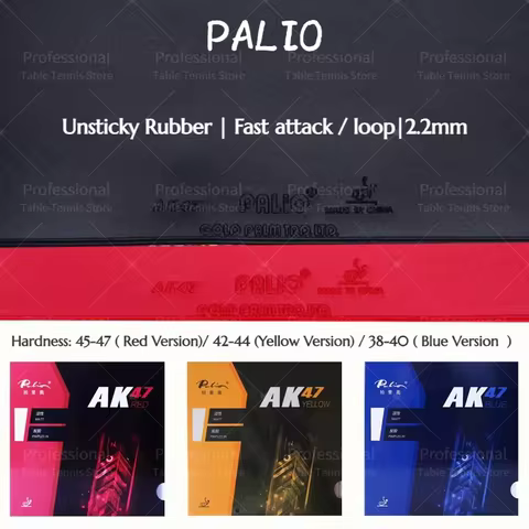 PALIO AK47 Table Tennis Rubber Loop Offensive RED BLUE YELLOW AK-47 AK 47 Spin Attack Ping Pong Spon