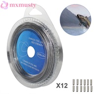 MXMUSTY Wire Fishing Line 10M Boat Fishing 10-200LBS Powerful Carp Fishing 7 Strands Bite Resistant 
