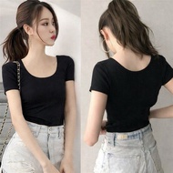 U body neck t-shirt (cotton)