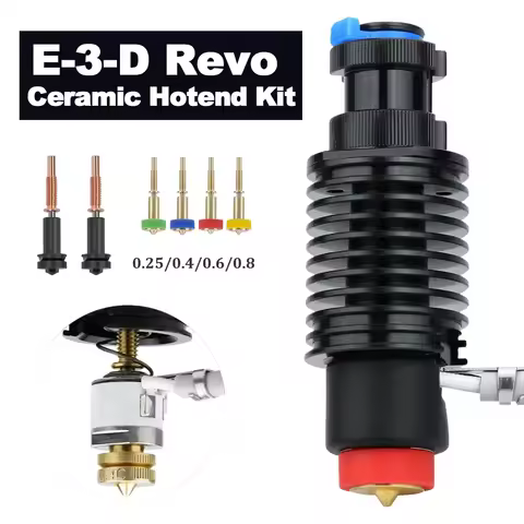 Upgraded E3D Revo Ceramic Hotend Kit Fast Heating Heater Core For Rapid Change E-3-D REVO H2 V2S End