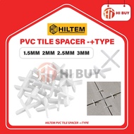 HILTEM PVC TILE SPACER 1.5/ 2/ 2.5/ 3MM/ -+TYPE TILE CROSS MOSAIC SPACER/ PVC SPACER UTK JUBIN