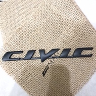 HITAM Emblem Sticker Writing CIVIC Emblem 3D Honda CIVIC - Black