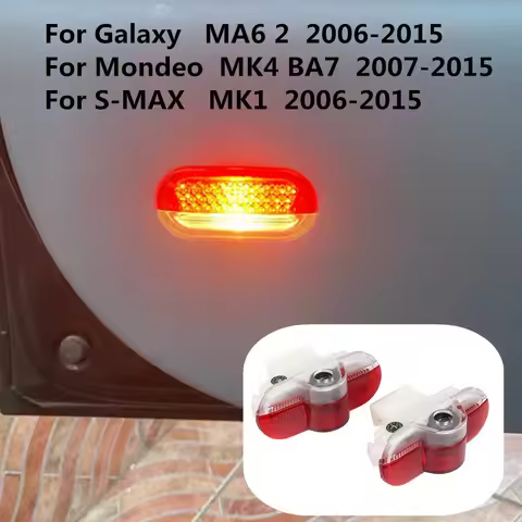 LED Car Door Logo Projector Welcome Warning Ghost Shadow Light Bulbs Accessories For Ford Mondeo MK4