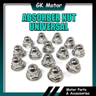 (1 BIJI) HONDA MODENAS ABSORBER NUT SCREW 14 SKRU ORIGINAL STAINLESS QUALITY UNIVERSAL EX5 DREAM WAV