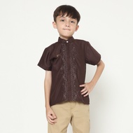Chantilly - Sakha Boy Shirt in Mahogany Boy Shirt Kids Shirt Boy Shirt Kids Boy Shirt