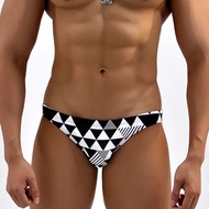 【Free-delivery】 Hig Leg Gay Mens Swimwear Swim Briefs Bikini Swimsuits Young Man Swimming Trunks Sho
