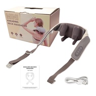 foreverlily เครื่องนวดสี่เหลี่ยมคางหมู2000MAh Alat Pijat Leher ให้ความอบอุ่นผ่อนคลายกล้ามเนื้ออุปกรณ