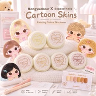 RongyuebearXSogood Nails Cartoon Face Paint | Painting colors Skins Set Of 6