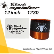 Spool Voice Coil 1230 Spool Speaker 12 inch Black Spider VC 38 MM (1.5 inch) Spoel 12inch BS1230 BLA